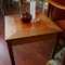 Milo Baughman walnut and enamel side table.  18" x 18" x 16"  $295  Absolutely gorgeous enamel work.

SKU# F0038